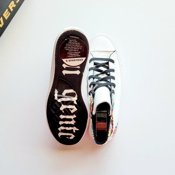 Converse CTAS Hi 'Mi Gente' White Multicolor Black Women's 8 - Picture 5 of 6